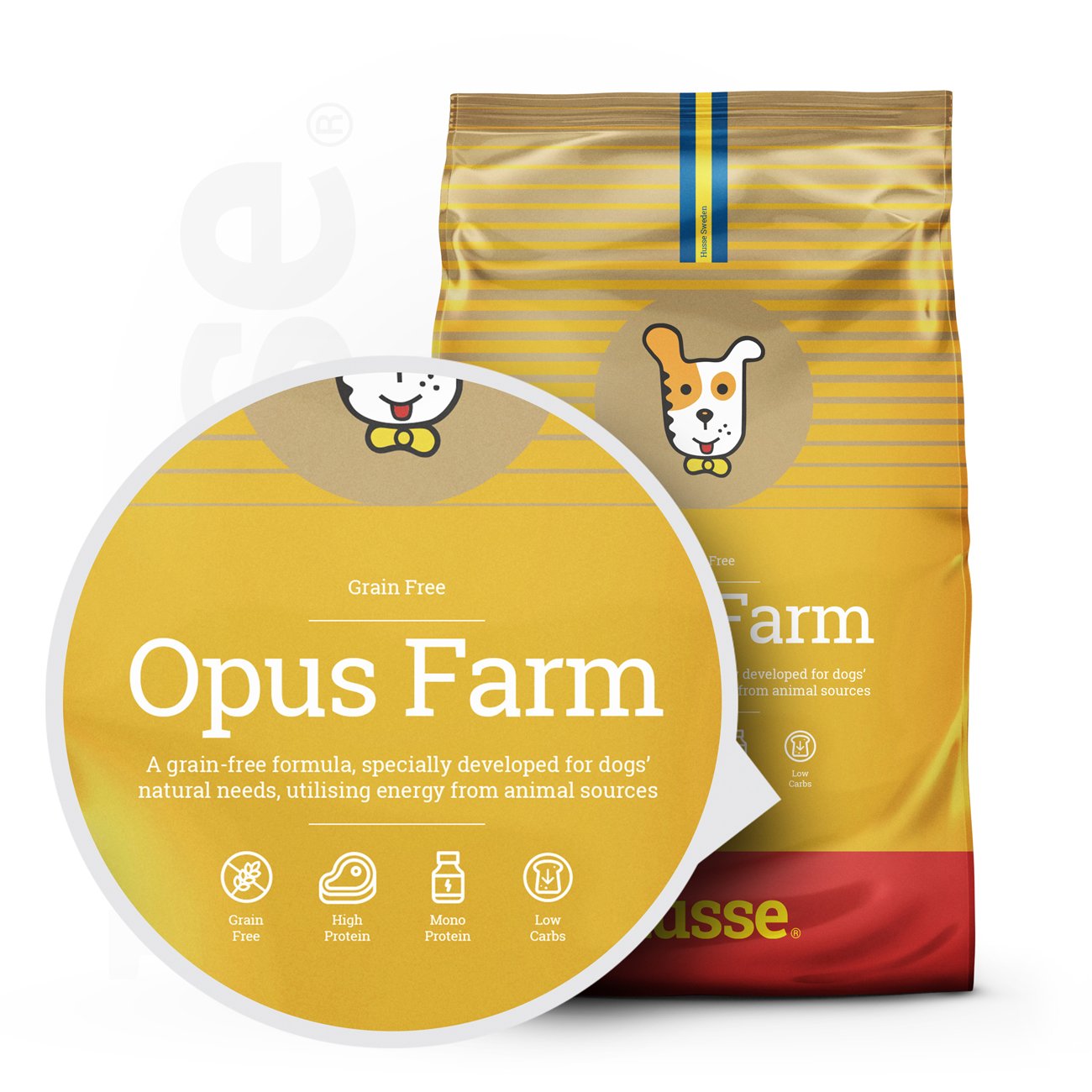 Сухий беззерновий корм Opus Farm 12 кг для собак